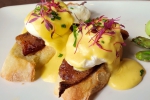 Tim Creehan's Eggs Benedict with Candied Smoked Applewood Bacon