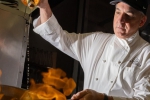 Tim Creehan Flambé in the kitchen