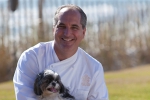 Tim Creehan with his dog Valentina